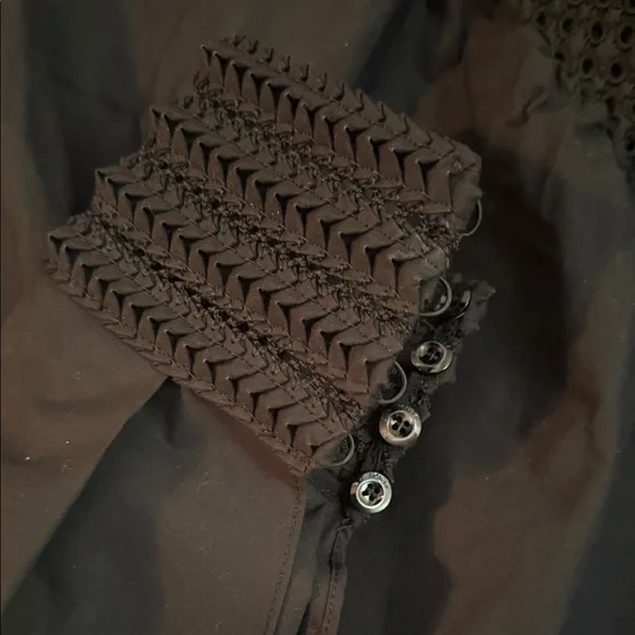 Fendi Black Smocked Top - Picture 4 of 9